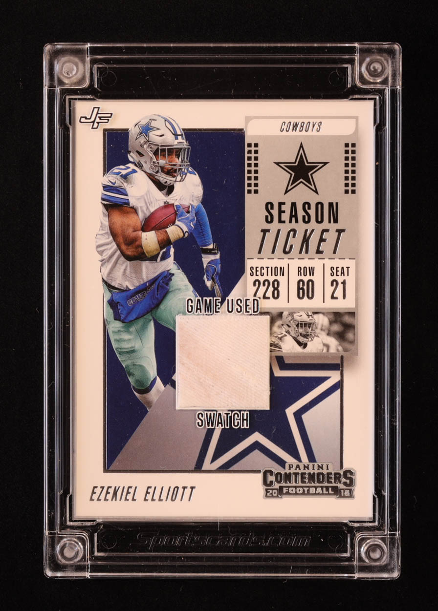 Ezekiel Elliott 2022 Jersey Fusion Game Used Swatch #EE916 at PristineAuction.com Ezekiel Elliott 2022 Jersey Fusion Game Used Swatch #EE916 at PristineAuction.com