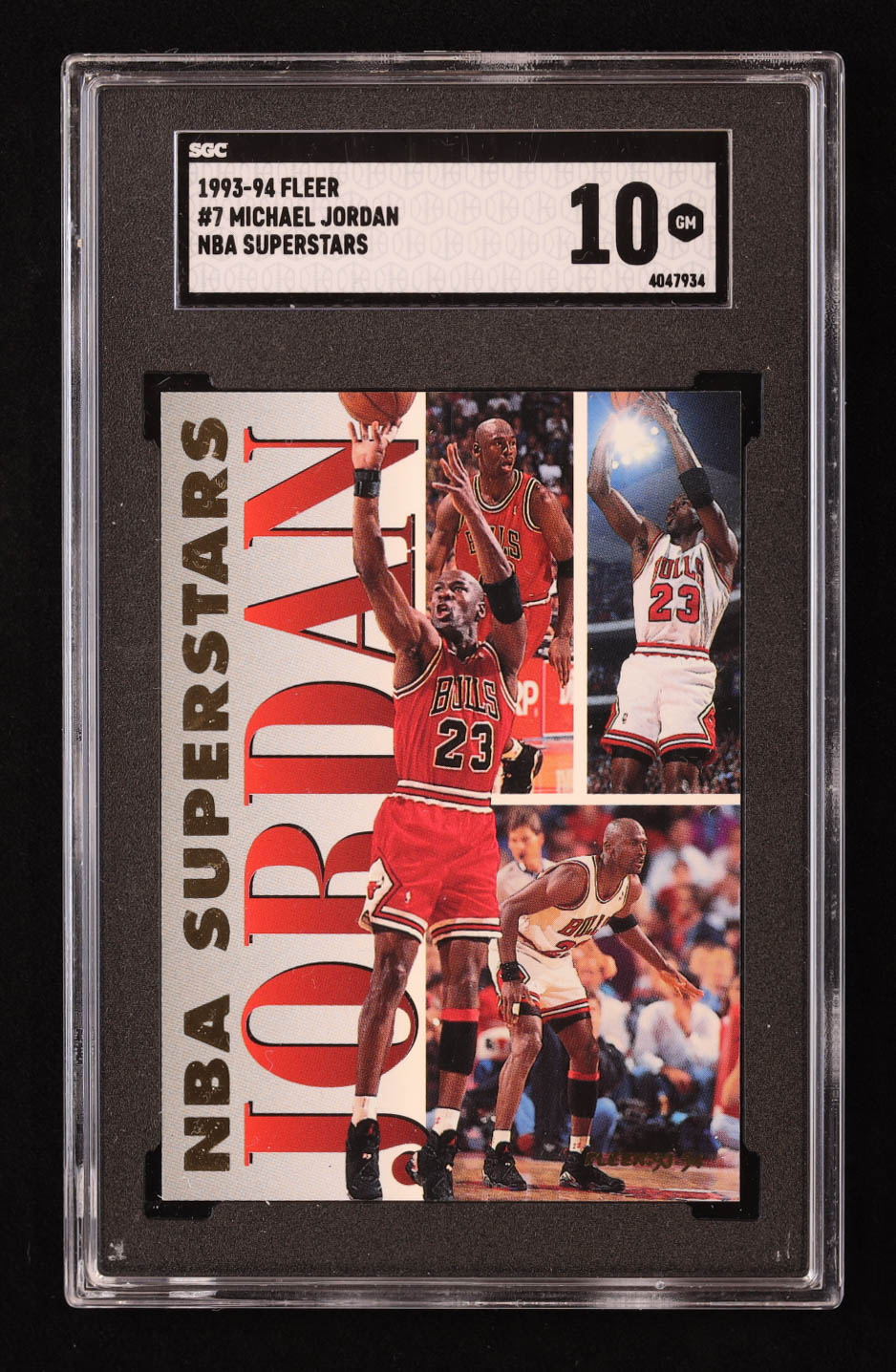 Michael Jordan 1993-94 Fleer NBA Superstars #7 (SGC 10) at PristineAuction.com Michael Jordan 1993-94 Fleer NBA Superstars #7 (SGC 10) at PristineAuction.com