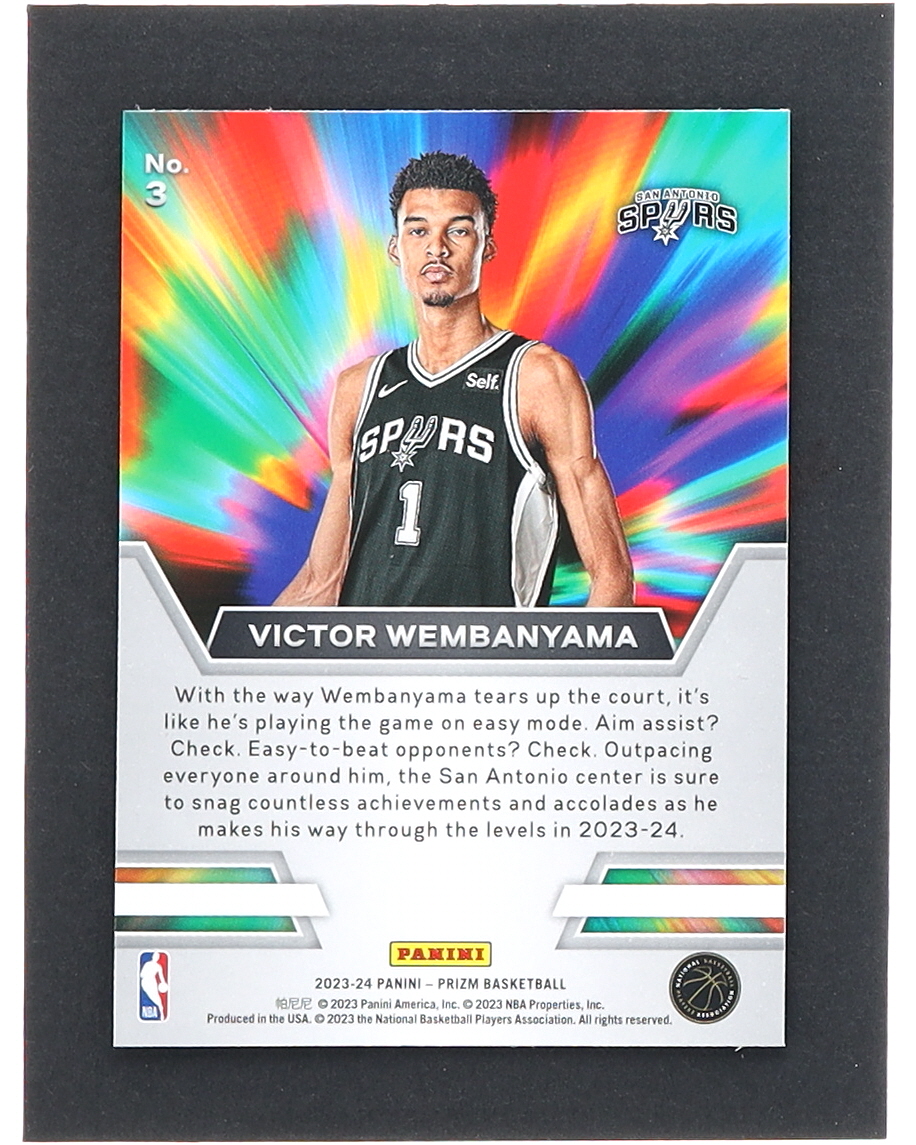 Victor Wembanyama 2023-24 Panini Prizm Instant Impact #3 RC at PristineAuction.com Victor Wembanyama 2023-24 Panini Prizm Instant Impact #3 RC at PristineAuction.com