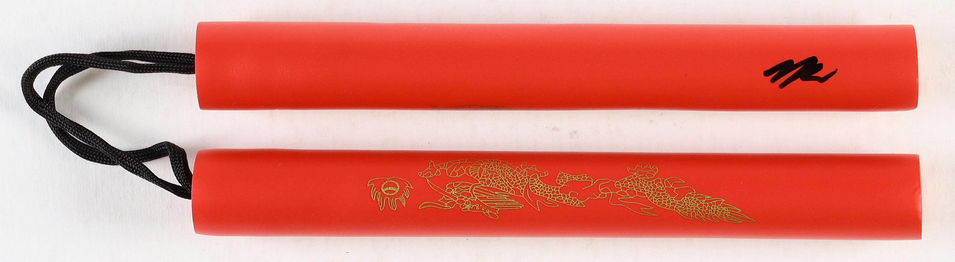 Nick Diaz Signed Foam Rubber Training Nunchucks (JSA) at PristineAuction.com Nick Diaz Signed Foam Rubber Training Nunchucks (JSA) at PristineAuction.com