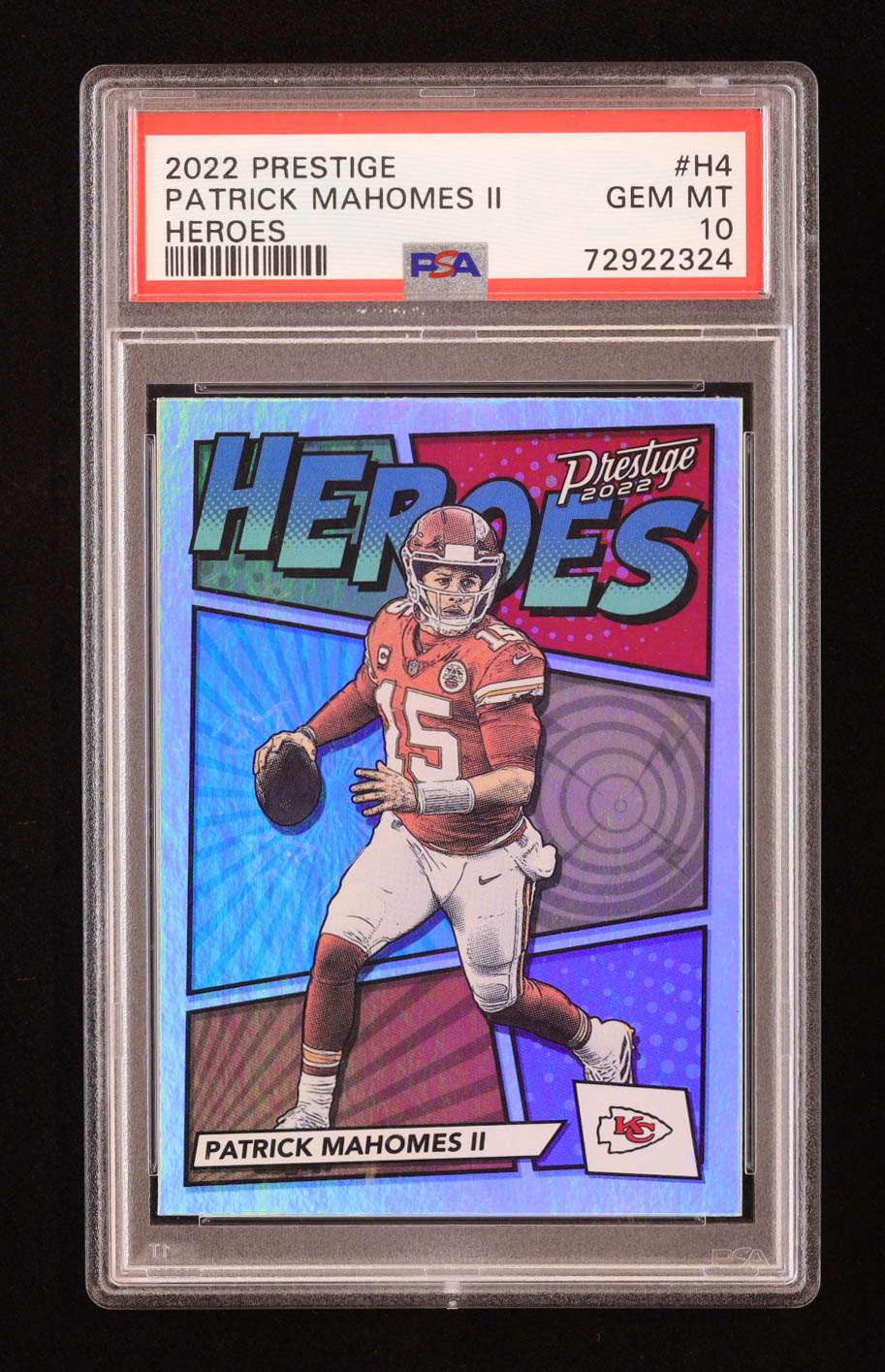 Patrick Mahomes II 2022 Prestige Heroes #4 (PSA 10) at PristineAuction.com Patrick Mahomes II 2022 Prestige Heroes #4 (PSA 10) at PristineAuction.com