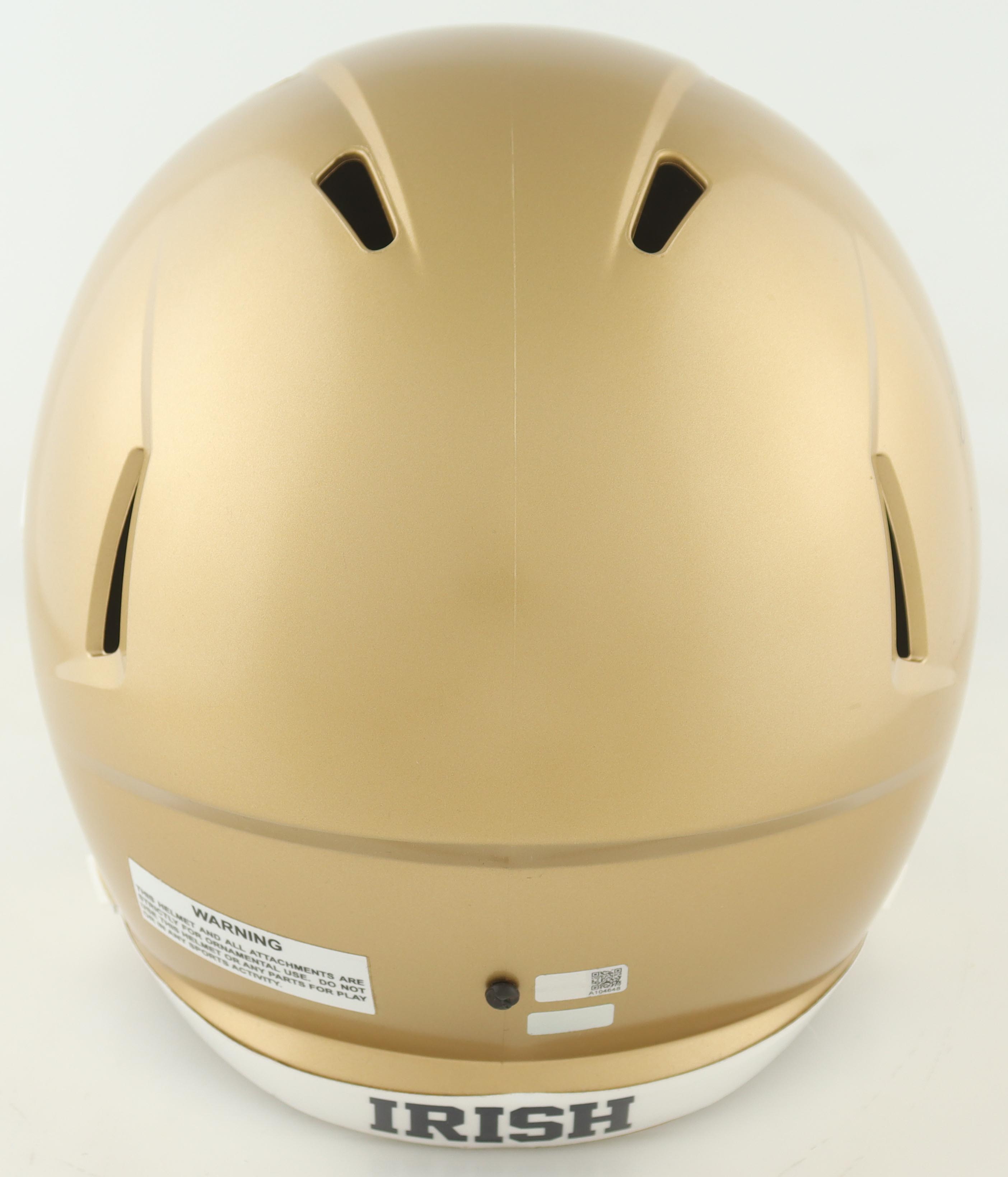 Lou Holtz Signed Notre Dame FIghting Irish Full-Size Helmet (Steiner & Palm Beach) at PristineAuction.com Lou Holtz Signed Notre Dame FIghting Irish Full-Size Helmet (Steiner & Palm Beach) at PristineAuction.com