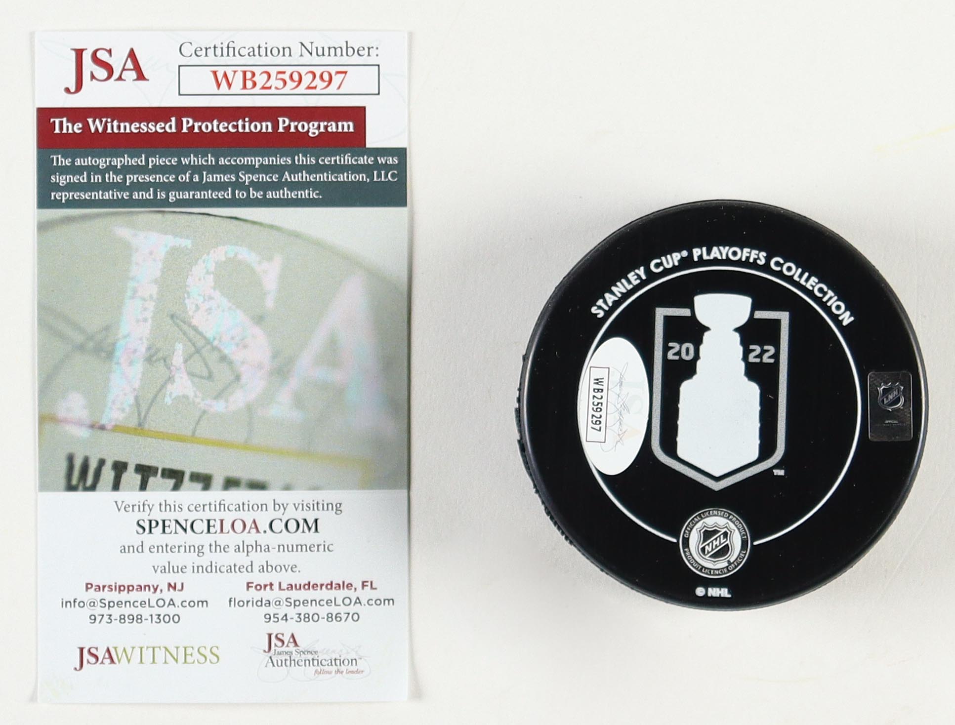 Andrew Cogliano Signed 2022 Stanley Cup Final Logo Hockey Puck (JSA) at PristineAuction.com Andrew Cogliano Signed 2022 Stanley Cup Final Logo Hockey Puck (JSA) at PristineAuction.com