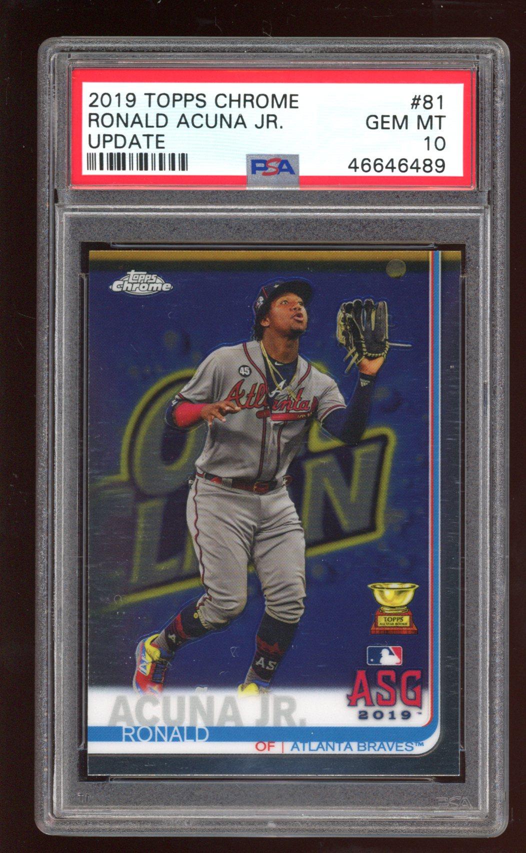 Ronald Acuna Jr. 2019 Topps Chrome Update #US220 (PSA 10) at PristineAuction.com Ronald Acuna Jr. 2019 Topps Chrome Update #US220 (PSA 10) at PristineAuction.com