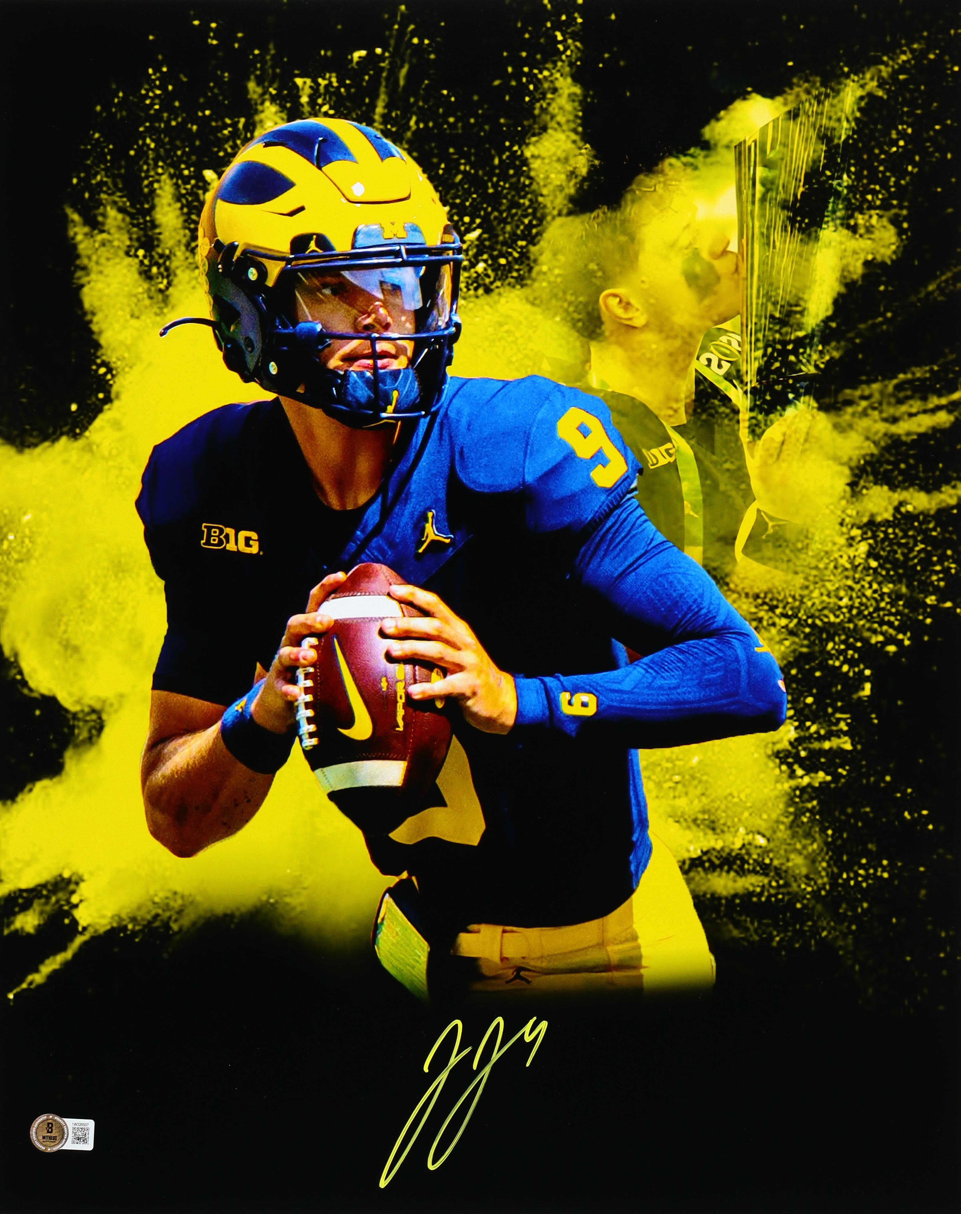 J.J. McCarthy Signed Wolverines 16x20 Photo (Beckett) at PristineAuction.com J.J. McCarthy Signed Wolverines 16x20 Photo (Beckett) at PristineAuction.com