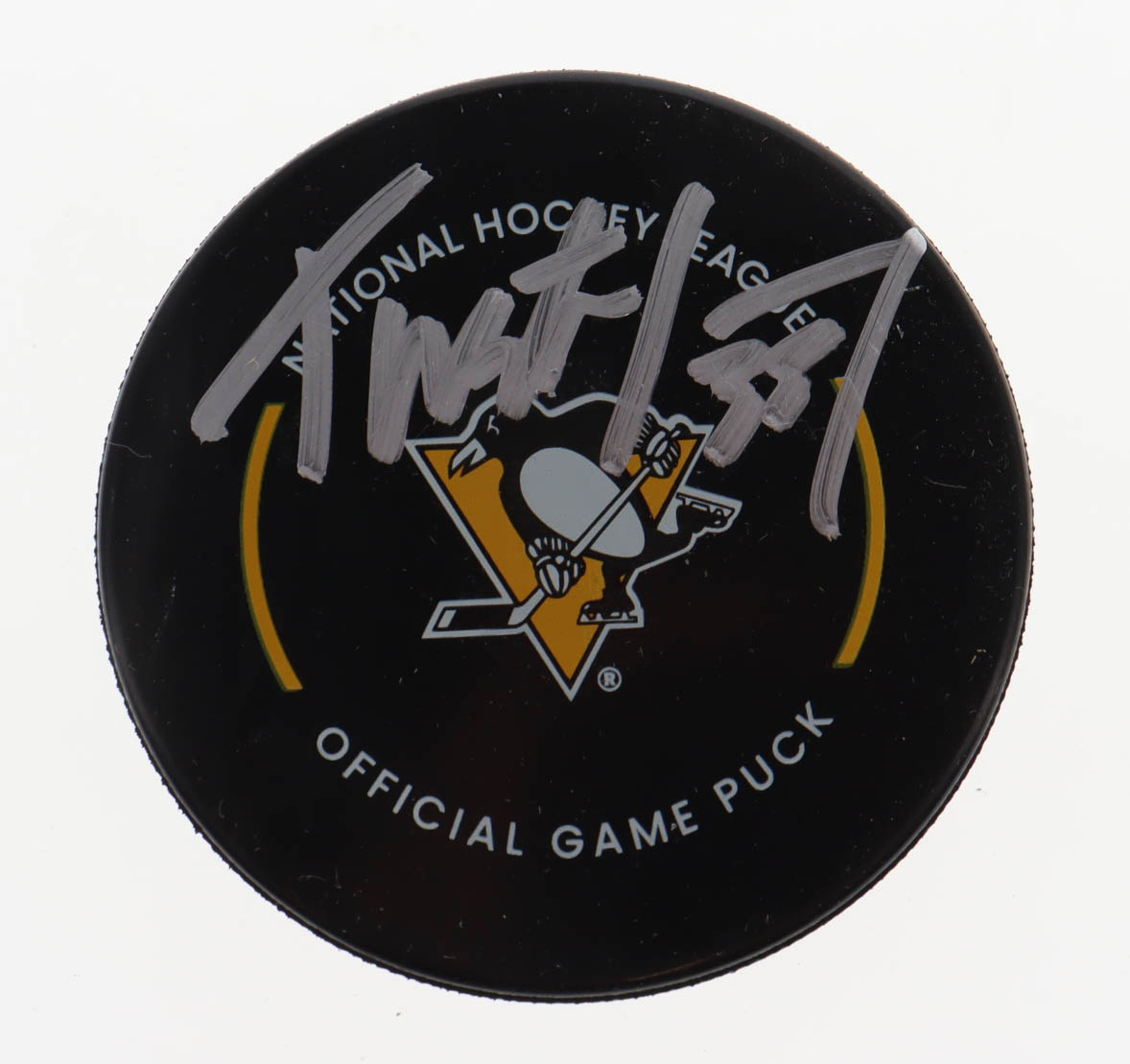Tristan Jarry Signed Penguins Logo Hockey Puck (Fanatics) at PristineAuction.com Tristan Jarry Signed Penguins Logo Hockey Puck (Fanatics) at PristineAuction.com
