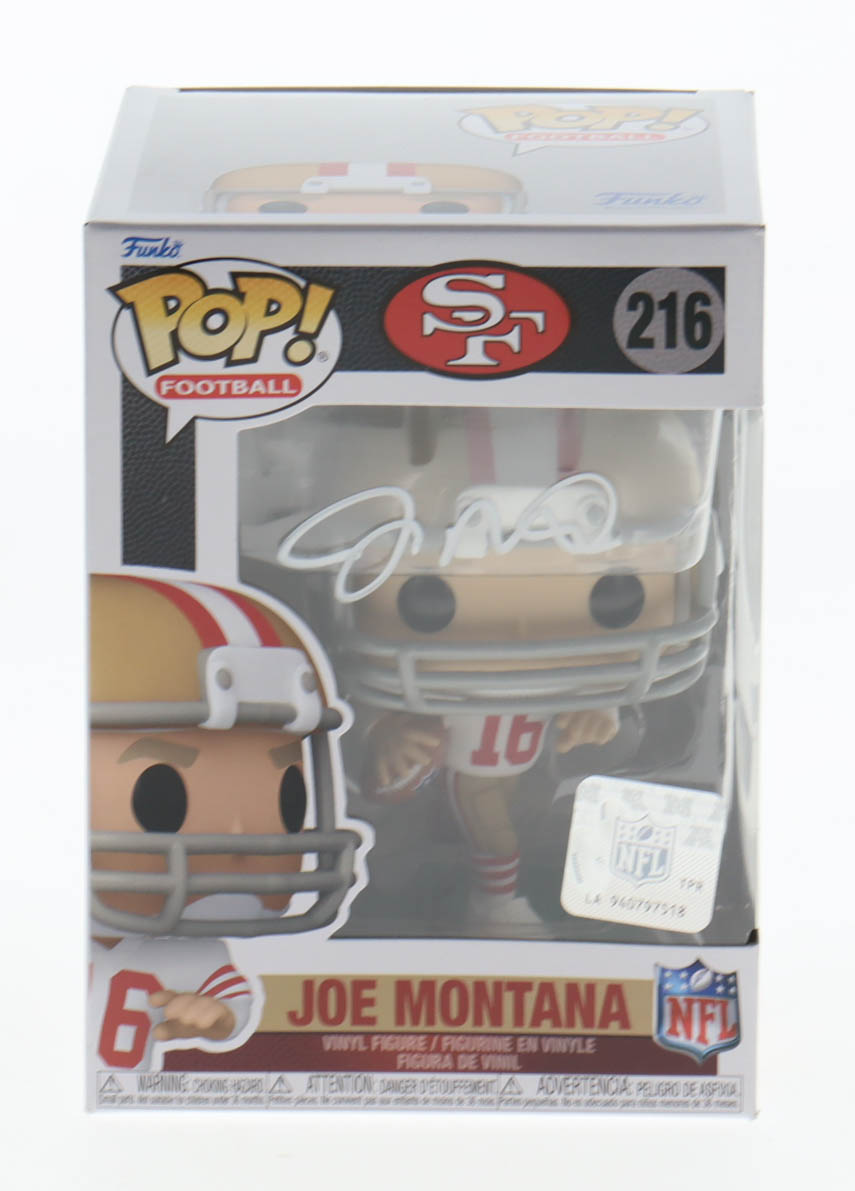 Joe Montana Signed 49ers #216 Funko Pop! Vinyl Figure (Fanatics) at PristineAuction.com Joe Montana Signed 49ers #216 Funko Pop! Vinyl Figure (Fanatics) at PristineAuction.com