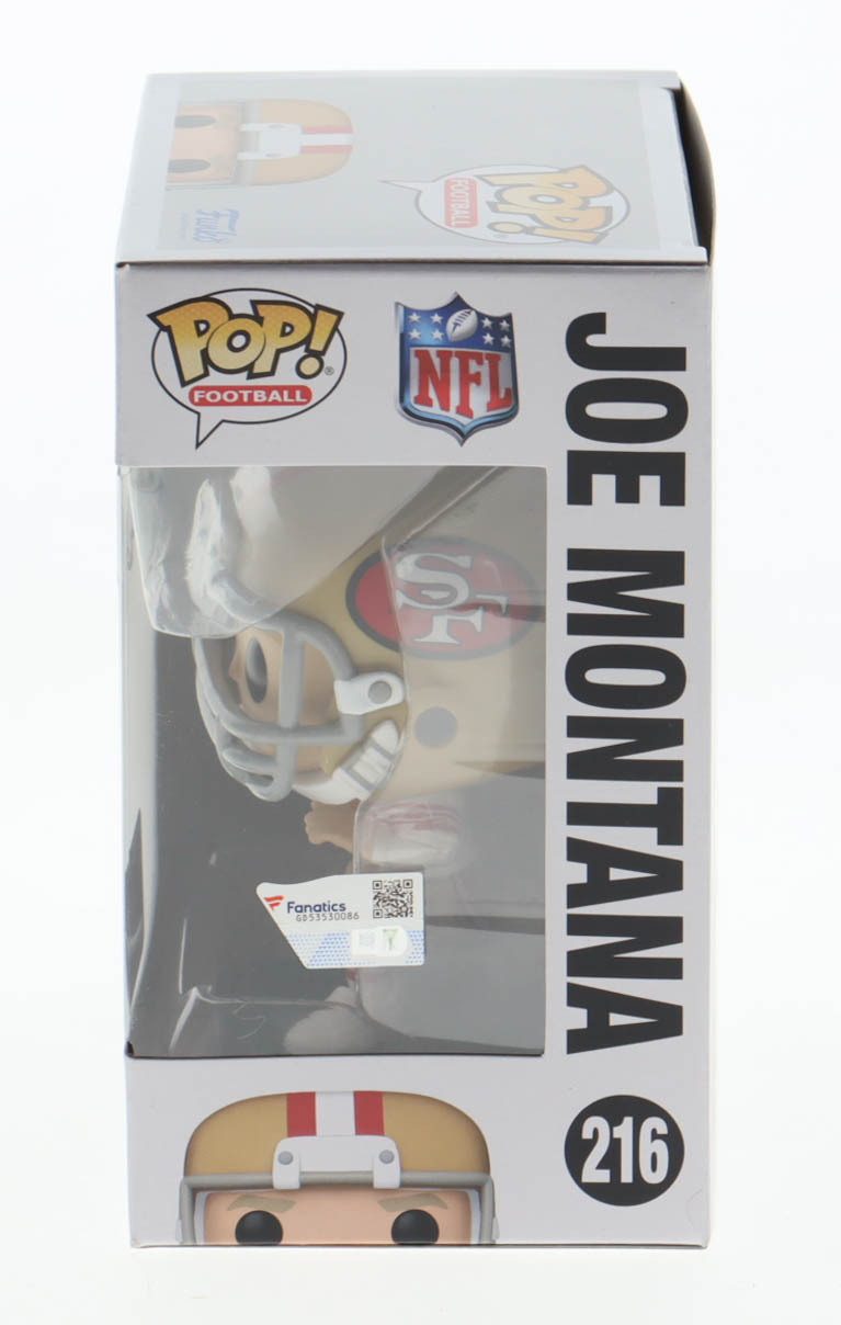 Joe Montana Signed 49ers #216 Funko Pop! Vinyl Figure (Fanatics) at PristineAuction.com Joe Montana Signed 49ers #216 Funko Pop! Vinyl Figure (Fanatics) at PristineAuction.com