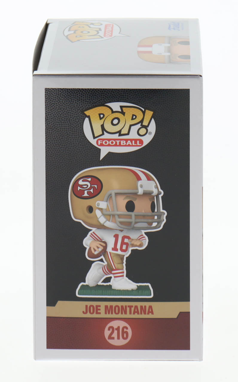 Joe Montana Signed 49ers #216 Funko Pop! Vinyl Figure (Fanatics) at PristineAuction.com Joe Montana Signed 49ers #216 Funko Pop! Vinyl Figure (Fanatics) at PristineAuction.com