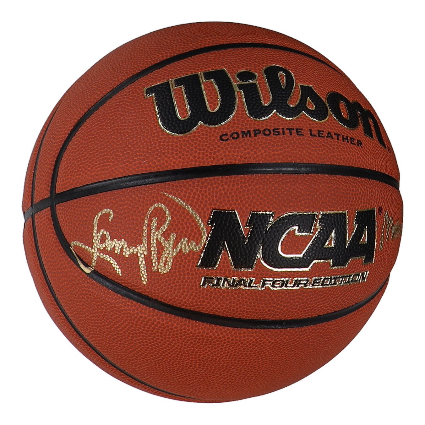 Magic Johnson & Larry Bird Signed NCAA Special Final Four Edition Basketball with All Wood Basketball Stand (PSA & Beckett) at PristineAuction.com Magic Johnson & Larry Bird Signed NCAA Special Final Four Edition Basketball with All Wood Basketball Stand (PSA & Beckett) at PristineAuction.com