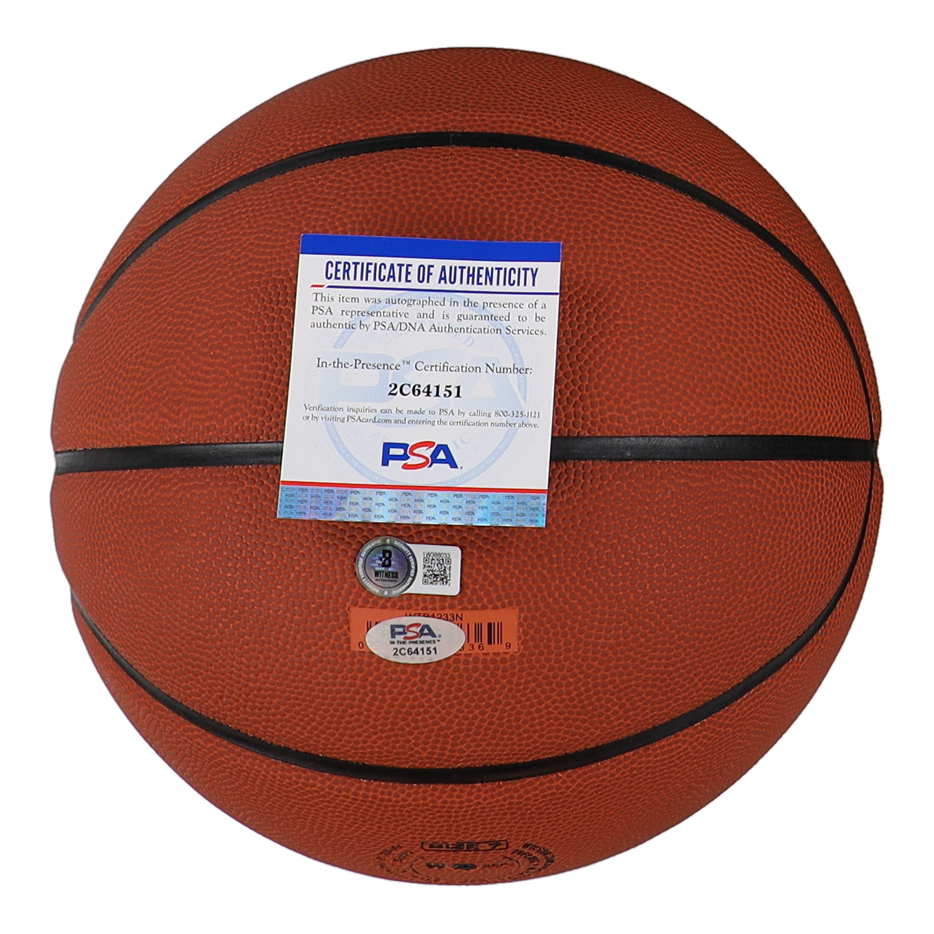 Magic Johnson & Larry Bird Signed NCAA Special Final Four Edition Basketball with All Wood Basketball Stand (PSA & Beckett) at PristineAuction.com Magic Johnson & Larry Bird Signed NCAA Special Final Four Edition Basketball with All Wood Basketball Stand (PSA & Beckett) at PristineAuction.com