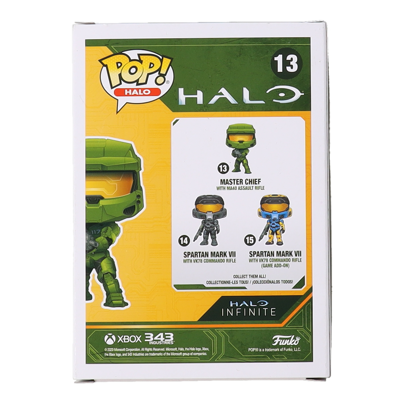 Steve Downes Signed "Halo" #13 Master Chief With MA40 Assault Rifle Funko Pop! Halo Vinyl Figure Inscribed "Master Chief 117" (JSA) at PristineAuction.com Steve Downes Signed "Halo" #13 Master Chief With MA40 Assault Rifle Funko Pop! Halo Vinyl Figure Inscribed "Master Chief 117" (JSA) at PristineAuction.com