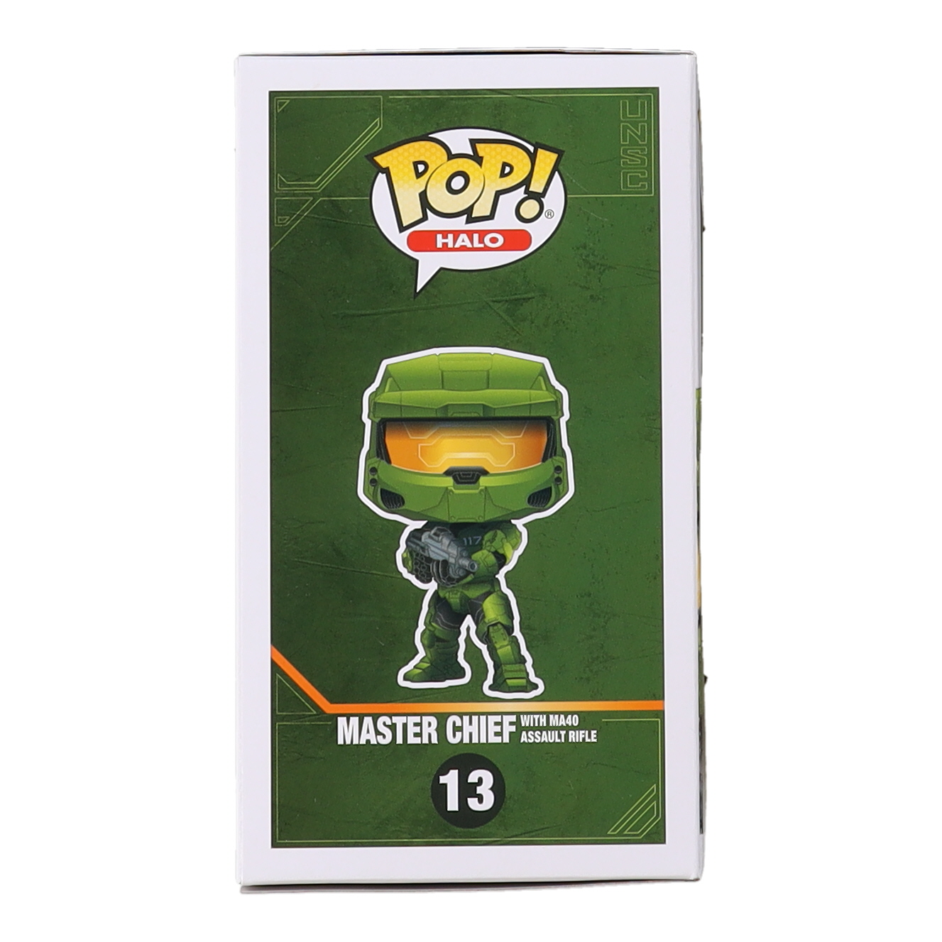 Steve Downes Signed "Halo" #13 Master Chief With MA40 Assault Rifle Funko Pop! Halo Vinyl Figure Inscribed "Master Chief 117" (JSA) at PristineAuction.com Steve Downes Signed "Halo" #13 Master Chief With MA40 Assault Rifle Funko Pop! Halo Vinyl Figure Inscribed "Master Chief 117" (JSA) at PristineAuction.com