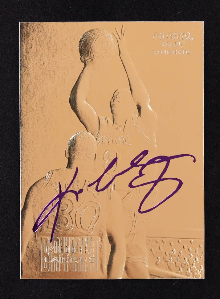 Kobe Bryant 1996-97 Fleer Purple Signature 23Kt Gold RC at PristineAuction.com Kobe Bryant 1996-97 Fleer Purple Signature 23Kt Gold RC at PristineAuction.com