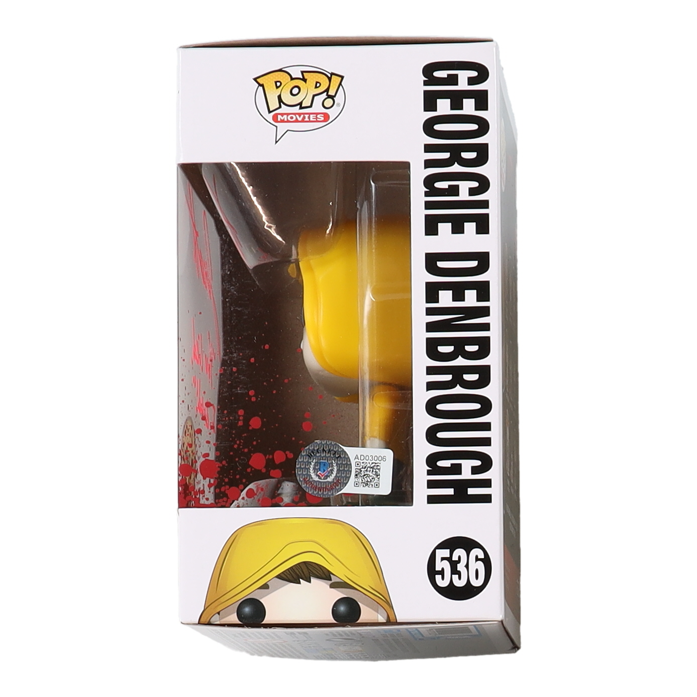 Jackson Robert Scott Signed "IT" #536 Georgie Denbrough Limited Chase Edition Funko Pop! Vinyl Figure Inscribed "You Lied, I Died" (Beckett) at PristineAuction.com Jackson Robert Scott Signed "IT" #536 Georgie Denbrough Limited Chase Edition Funko Pop! Vinyl Figure Inscribed "You Lied, I Died" (Beckett) at PristineAuction.com