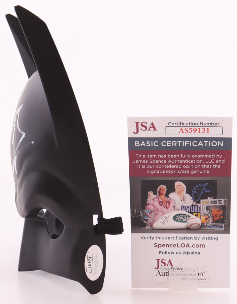 Christian Bale Signed "Batman" Mask (JSA) at PristineAuction.com Christian Bale Signed "Batman" Mask (JSA) at PristineAuction.com