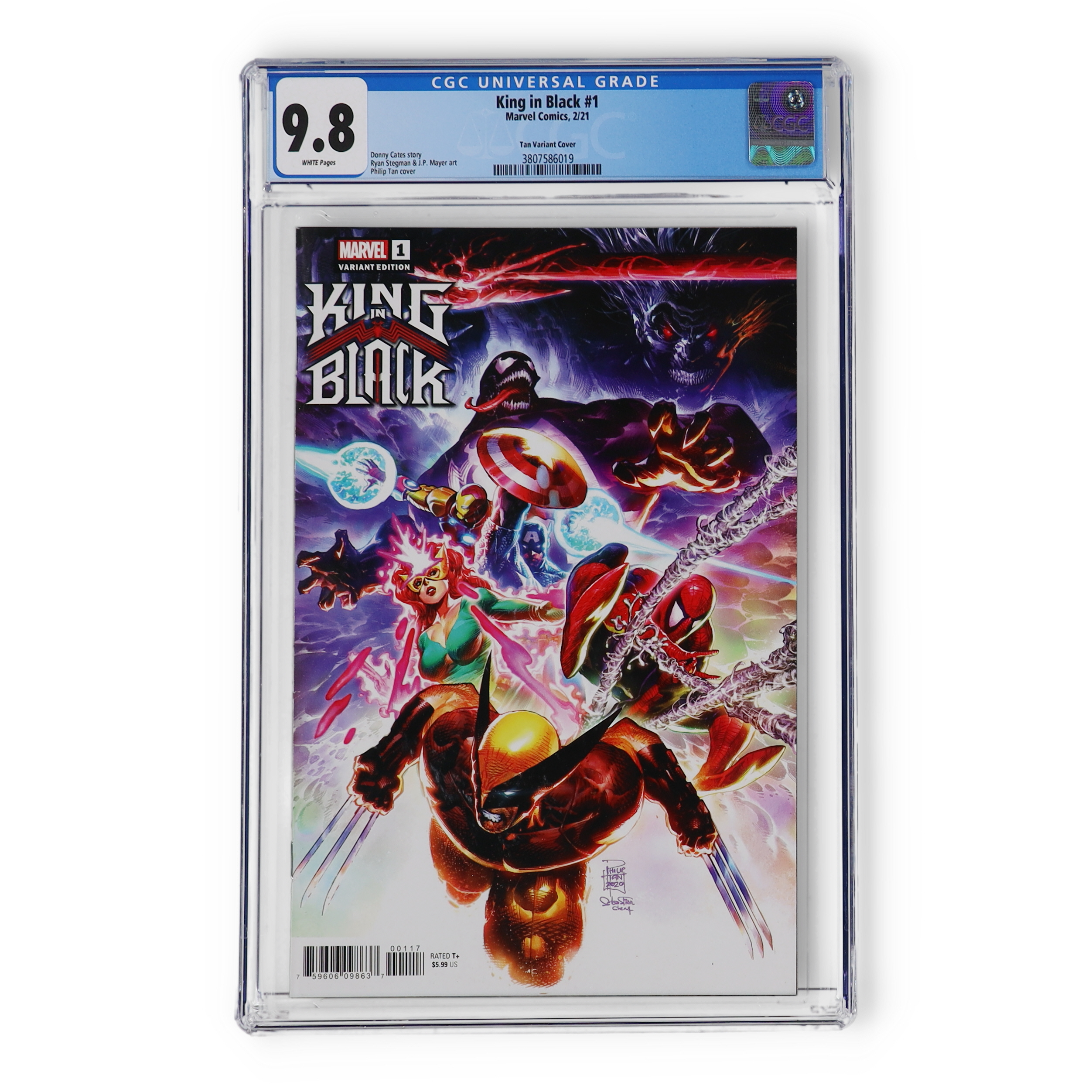 2021 "King in Black" Issue #1 Marvel Comic Book (CGC 9.8) at PristineAuction.com 2021 "King in Black" Issue #1 Marvel Comic Book (CGC 9.8) at PristineAuction.com