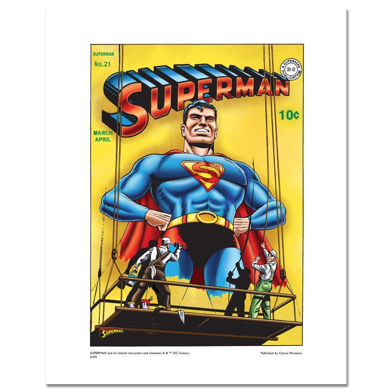 "Superman BiIlboard" LE 20x16 Giclee on Paper by DC Comics (Artova) at PristineAuction.com "Superman BiIlboard" LE 20x16 Giclee on Paper by DC Comics (Artova) at PristineAuction.com