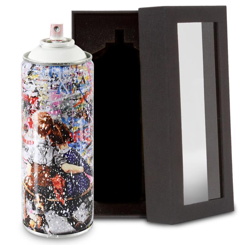 "Work Well Together (White)" LE Hand-Painted Spray Can by Mr. Brainwash at PristineAuction.com "Work Well Together (White)" LE Hand-Painted Spray Can by Mr. Brainwash at PristineAuction.com