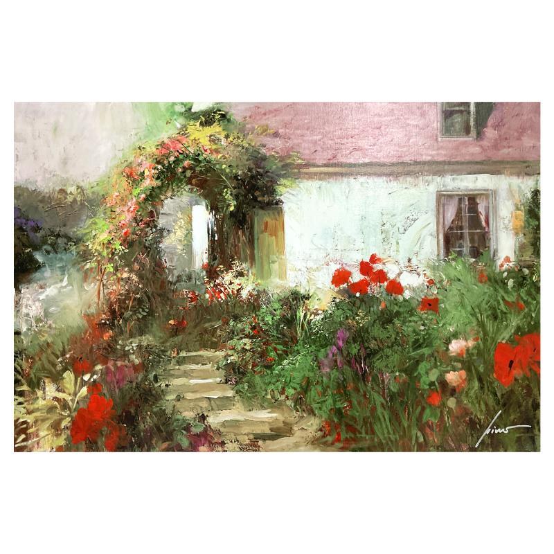 "Colorful Archway" Limited Edition 24x36 Giclee on Canvas by Pino (PA) at PristineAuction.com "Colorful Archway" Limited Edition 24x36 Giclee on Canvas by Pino (PA) at PristineAuction.com