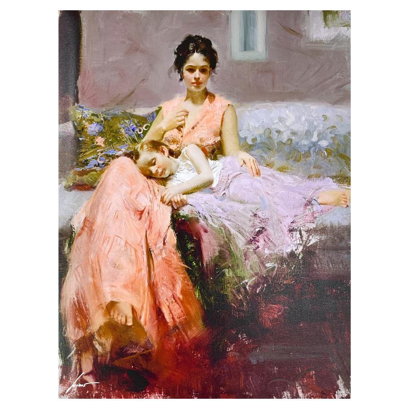 "Lily Sleep" Limited Edition 40x30 Giclee on Canvas by Pino (PA) at PristineAuction.com "Lily Sleep" Limited Edition 40x30 Giclee on Canvas by Pino (PA) at PristineAuction.com