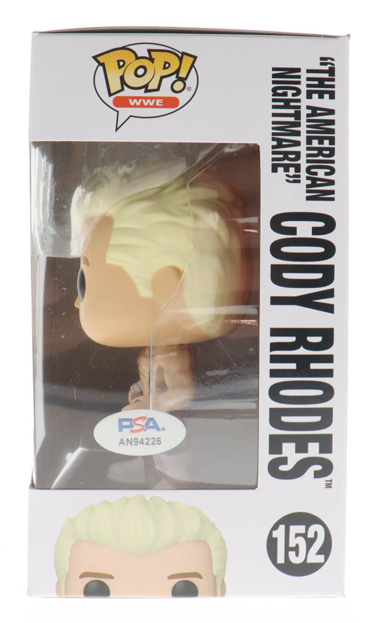 Cody Rhodes Signed WWE #152 "The American Nightmare" Cody Rhodes Funko Pop! Vinyl Figure (PSA) at PristineAuction.com Cody Rhodes Signed WWE #152 "The American Nightmare" Cody Rhodes Funko Pop! Vinyl Figure (PSA) at PristineAuction.com