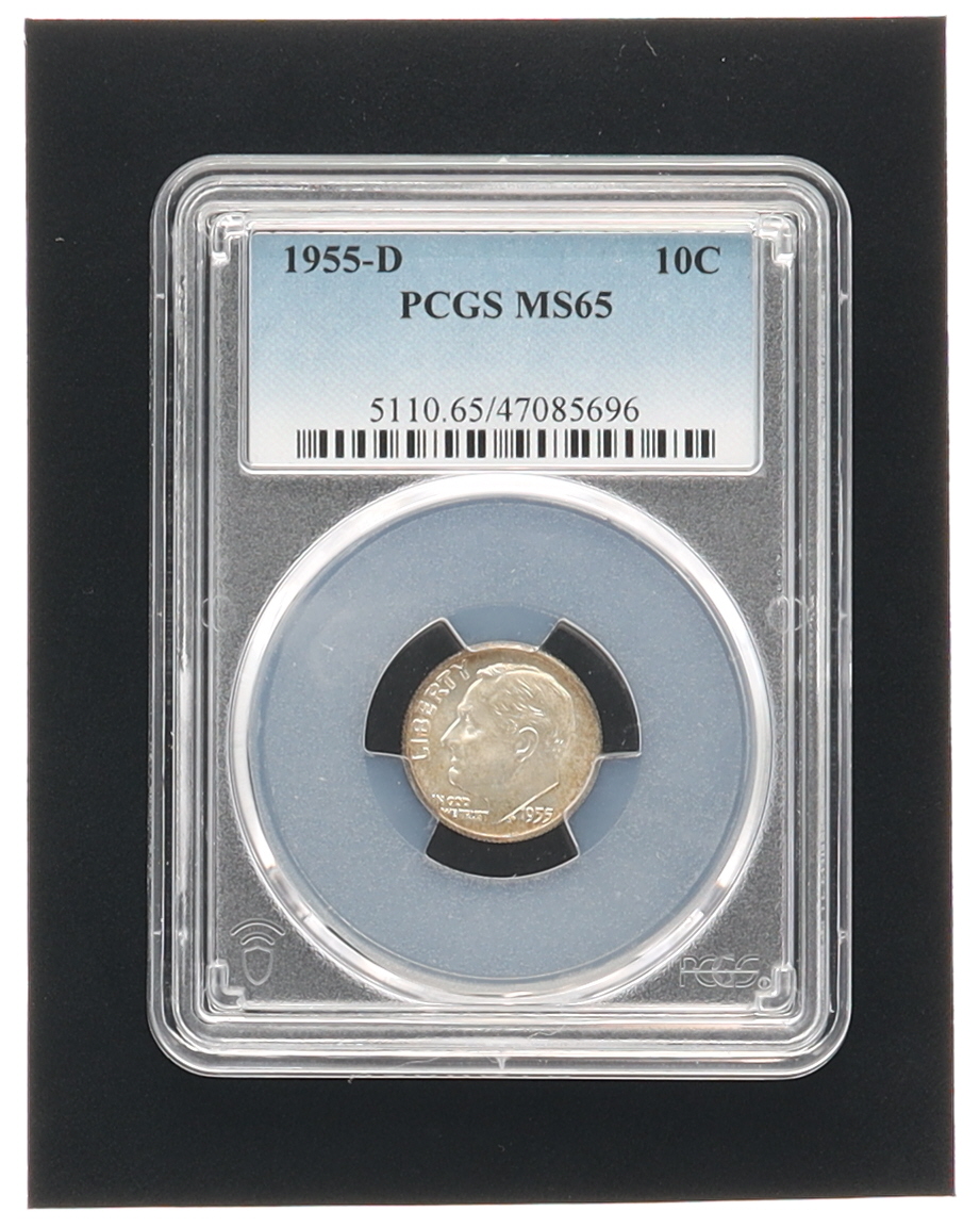 1955-D Roosevelt Dime (PCGS MS65) at PristineAuction.com 1955-D Roosevelt Dime (PCGS MS65) at PristineAuction.com