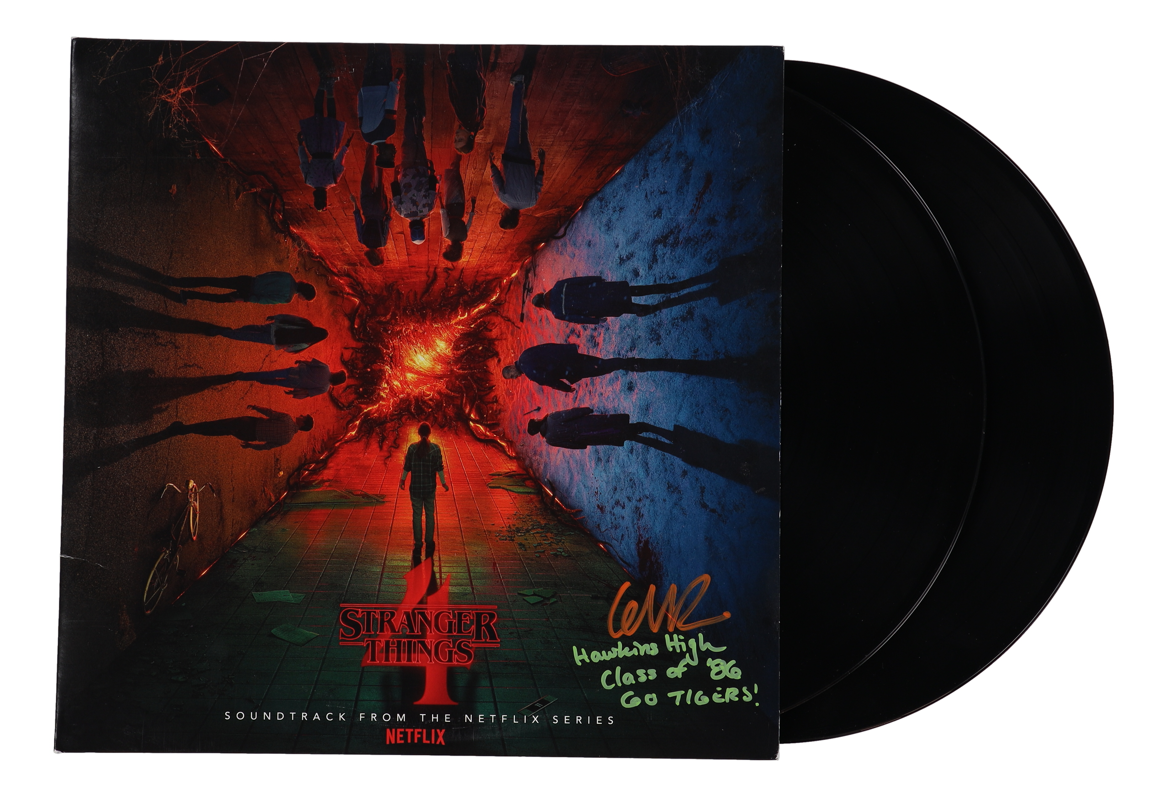 Grace Van Dien Signed "Stranger Things 4" Vinyl Record Album Inscribed "Hawkins high Class of 86" & "Go Tigers!" at PristineAuction.com Grace Van Dien Signed "Stranger Things 4" Vinyl Record Album Inscribed "Hawkins high Class of 86" & "Go Tigers!" at PristineAuction.com