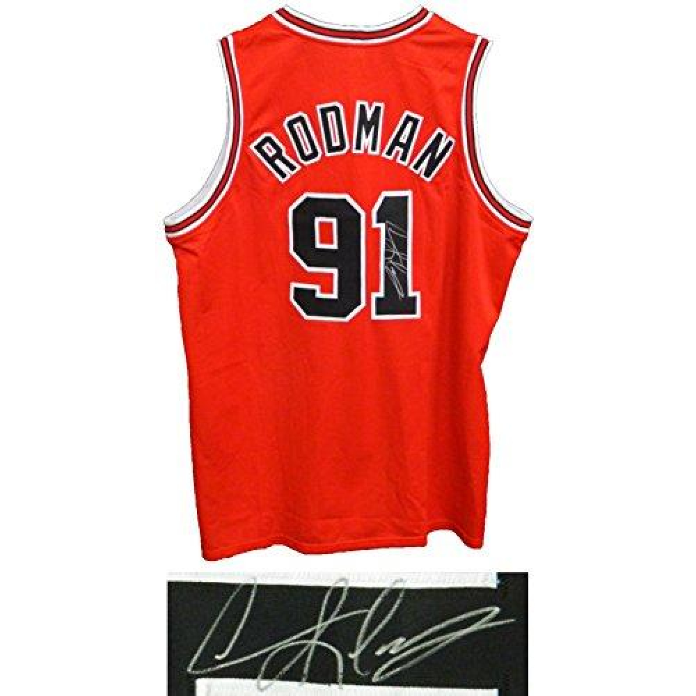 Dennis Rodman Signed Jersey (Schwartz) at PristineAuction.com