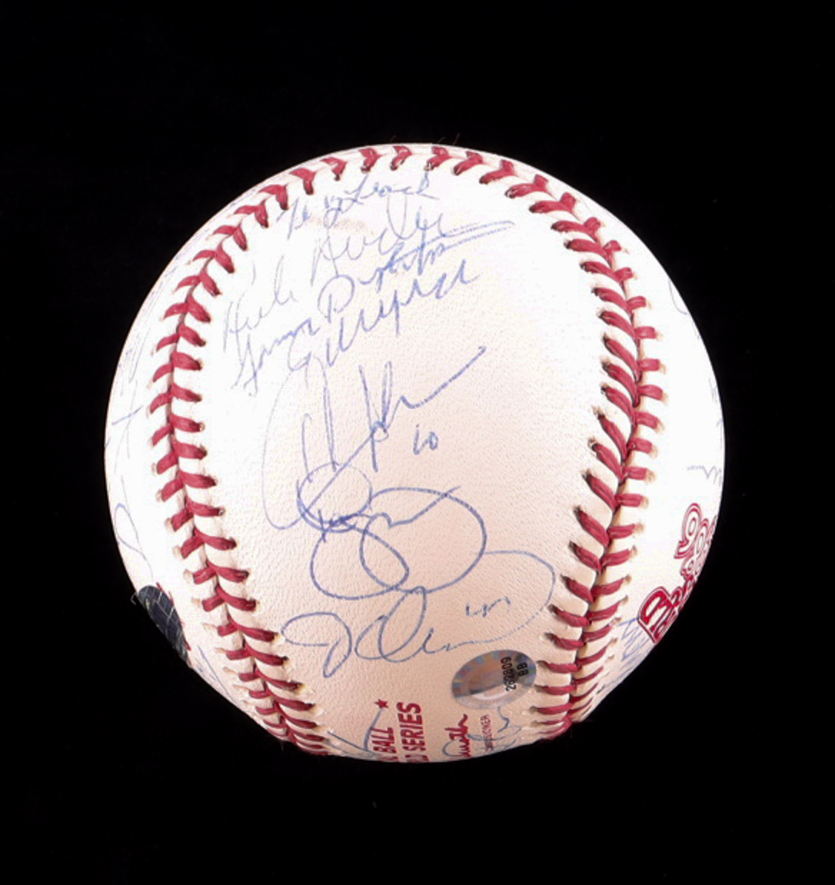 1986 Mets World Series Baseball Signed by (31) with Gary Carter, Doc Gooden, Darryl Strawberry, Keith Hernandez (Steiner) at PristineAuction.com 1986 Mets World Series Baseball Signed by (31) with Gary Carter, Doc Gooden, Darryl Strawberry, Keith Hernandez (Steiner) at PristineAuction.com
