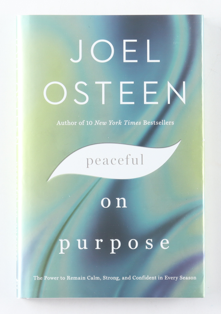 Joel Osteen Signed "Peaceful On Purpose" Hardcover Book (Beckett & Premier Collectibles) at PristineAuction.com Joel Osteen Signed "Peaceful On Purpose" Hardcover Book (Beckett & Premier Collectibles) at PristineAuction.com