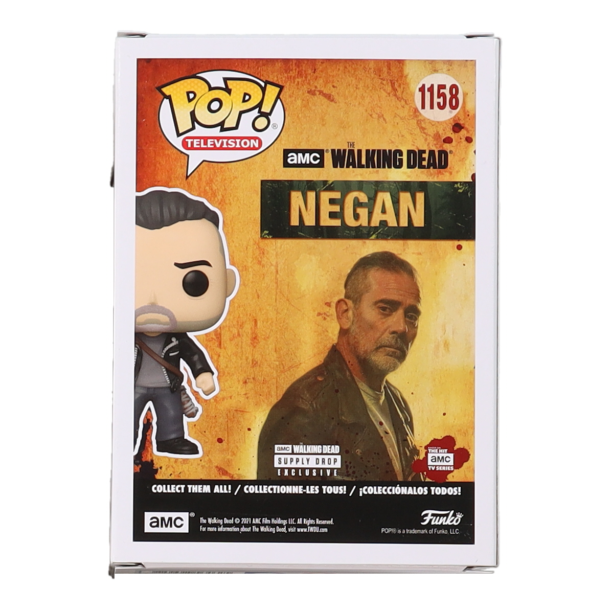 Jeffrey Dean Morgan Signed "The Walking Dead" #1158 Negan Funko Pop! Vinyl Figure Inscribed "Negan" (Beckett) at PristineAuction.com Jeffrey Dean Morgan Signed "The Walking Dead" #1158 Negan Funko Pop! Vinyl Figure Inscribed "Negan" (Beckett) at PristineAuction.com