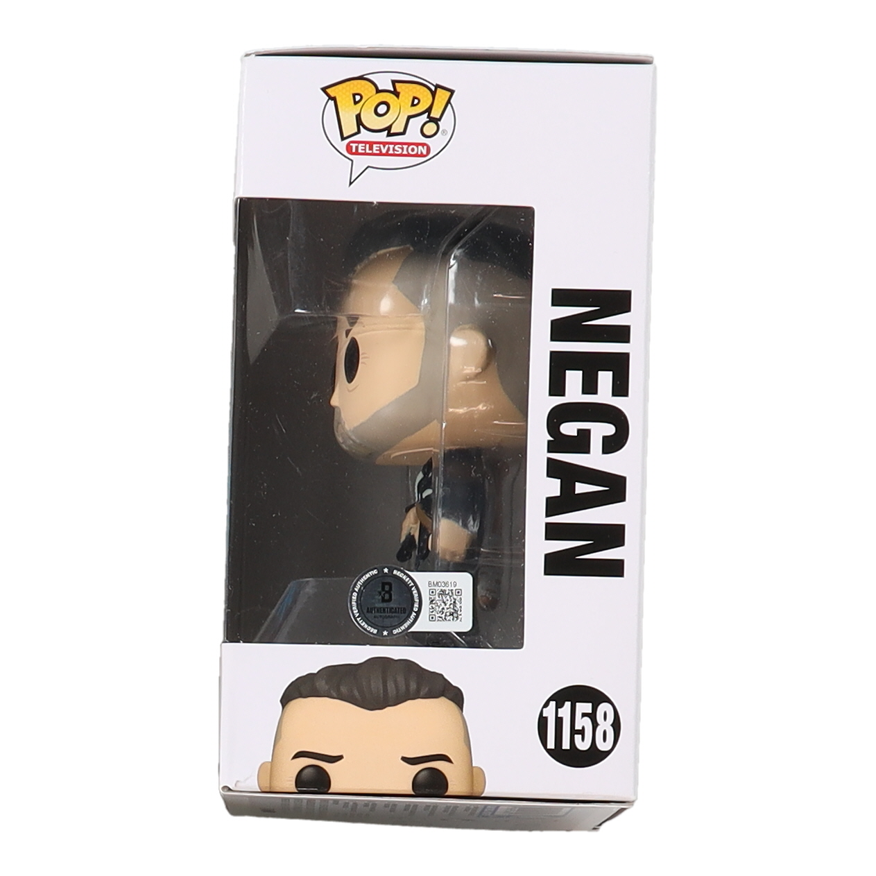 Jeffrey Dean Morgan Signed "The Walking Dead" #1158 Negan Funko Pop! Vinyl Figure Inscribed "Negan" (Beckett) at PristineAuction.com Jeffrey Dean Morgan Signed "The Walking Dead" #1158 Negan Funko Pop! Vinyl Figure Inscribed "Negan" (Beckett) at PristineAuction.com