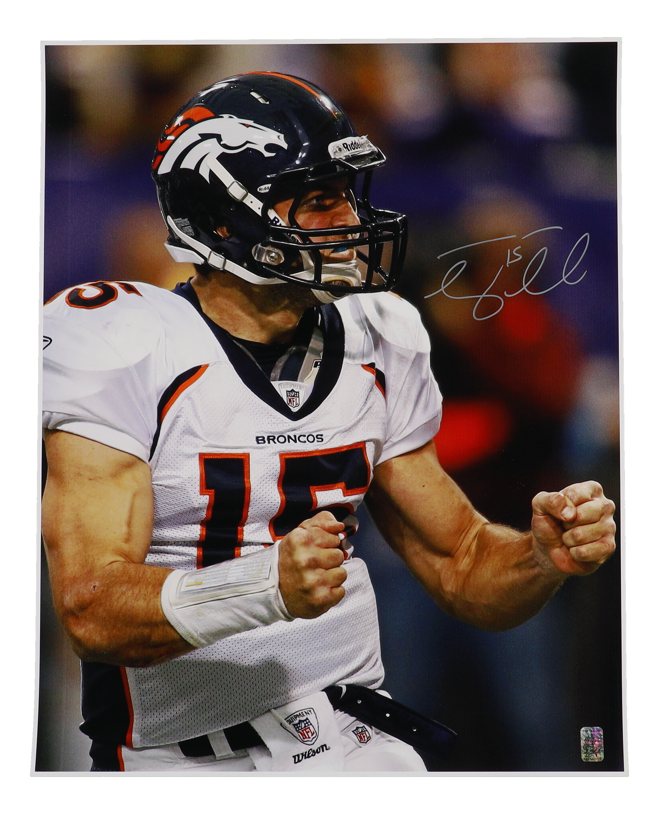 Tim Tebow Signed Broncos 16x20 Photo (Tebow) at PristineAuction.com Tim Tebow Signed Broncos 16x20 Photo (Tebow) at PristineAuction.com