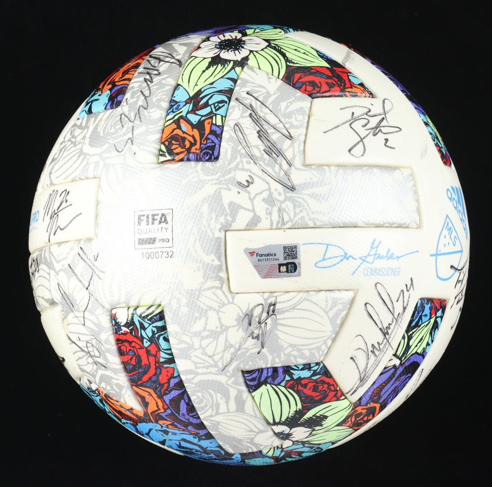 2022 Dynamo Game-Used Adidas Soccer Ball Team-Signed by (23) with Marcelo Palomino, Daniel Steres, Adam Lundqvist, Sam Junqua (Beckett & Fanatics) at PristineAuction.com 2022 Dynamo Game-Used Adidas Soccer Ball Team-Signed by (23) with Marcelo Palomino, Daniel Steres, Adam Lundqvist, Sam Junqua (Beckett & Fanatics) at PristineAuction.com