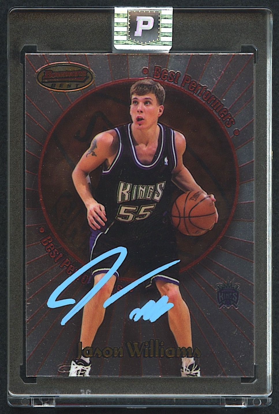 Jason Williams Signed 1998-99 Bowman's Best Performers #BP10 RC (PA Encapsulated) at PristineAuction.com Jason Williams Signed 1998-99 Bowman's Best Performers #BP10 RC (PA Encapsulated) at PristineAuction.com
