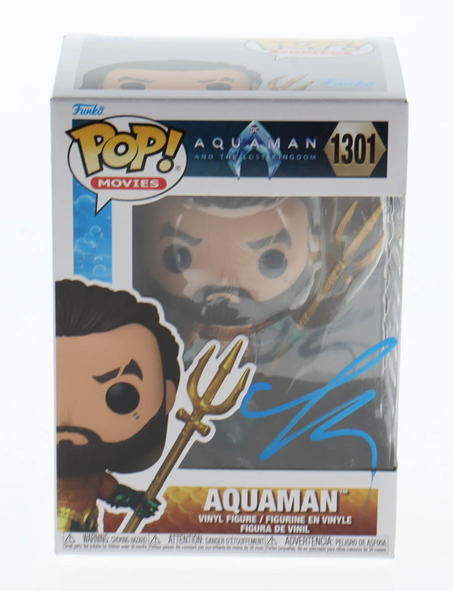 Jason Momoa Signed "Aquaman: And The Lost Kingdom" #1301 Aquaman Funko Pop! Vinyl Figure (ACOA) at PristineAuction.com Jason Momoa Signed "Aquaman: And The Lost Kingdom" #1301 Aquaman Funko Pop! Vinyl Figure (ACOA) at PristineAuction.com