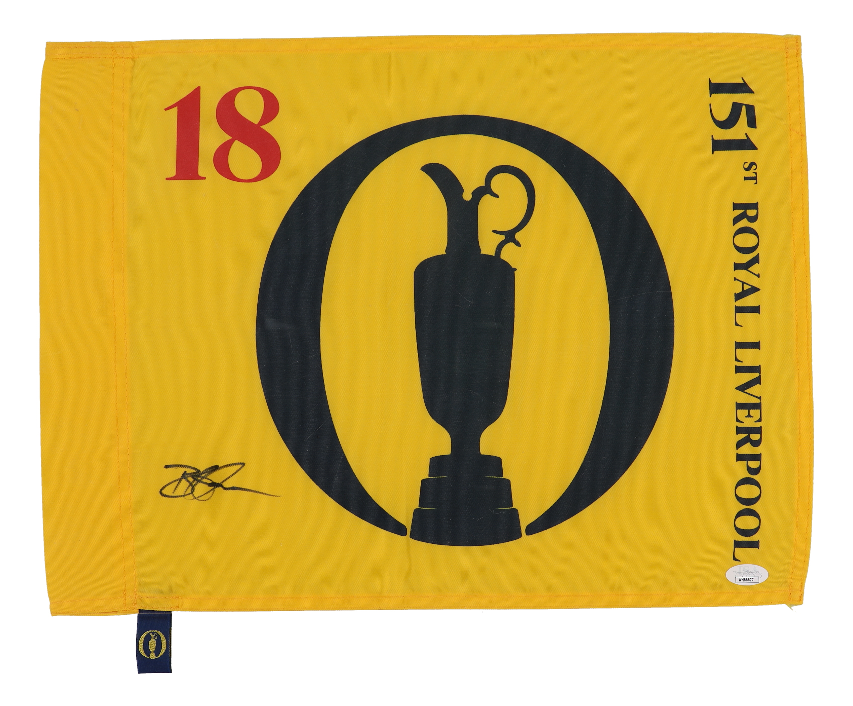 Brian Harman Signed 2023 151st British Open Pin Flag (JSA) at PristineAuction.com Brian Harman Signed 2023 151st British Open Pin Flag (JSA) at PristineAuction.com