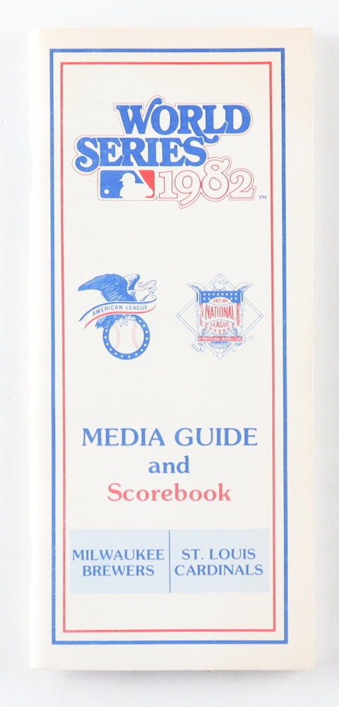 1982 World Series Original Media Guide at PristineAuction.com 1982 World Series Original Media Guide at PristineAuction.com
