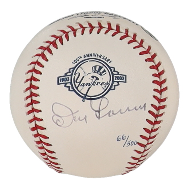 Don Larsen Signed LE OML Yankees 100th Anniversary Logo Baseball (MLB & Steiner) at PristineAuction.com Don Larsen Signed LE OML Yankees 100th Anniversary Logo Baseball (MLB & Steiner) at PristineAuction.com