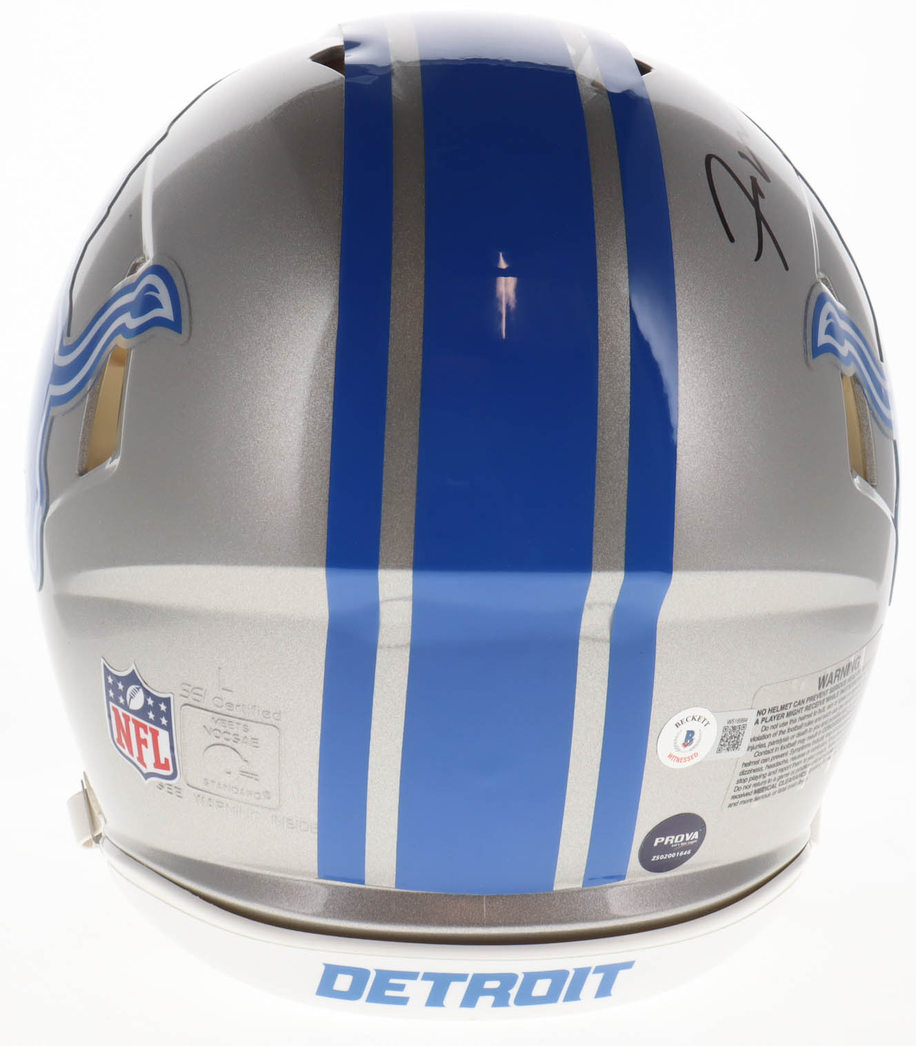 Jameson Williams Signed Lions Full-Size Authentic On-Field Speed Helmet (Beckett & Prova) at PristineAuction.com Jameson Williams Signed Lions Full-Size Authentic On-Field Speed Helmet (Beckett & Prova) at PristineAuction.com