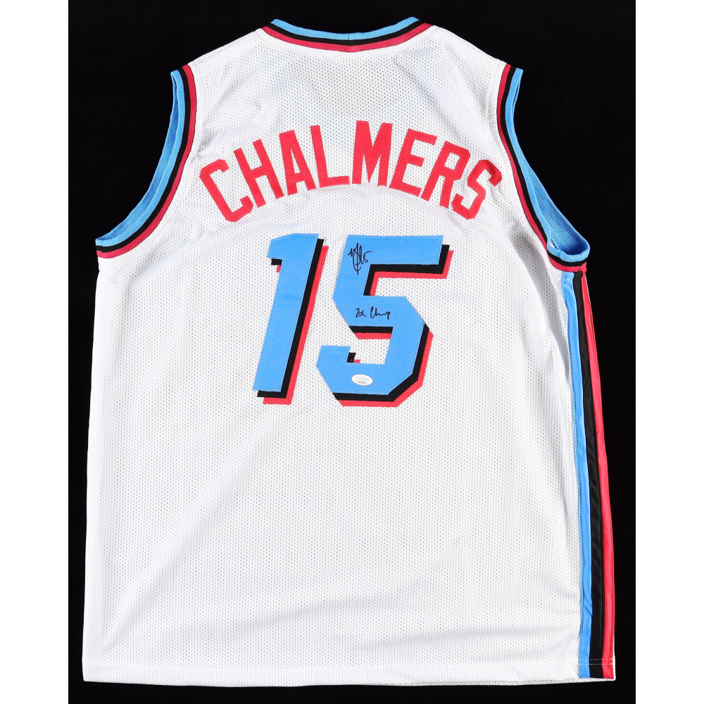 thumbnail image 2 of Mario Chalmers Autographed Kansas Jayhawks Custom Stitched Jersey – JSA Certified W/ Inscription 2 of 6
