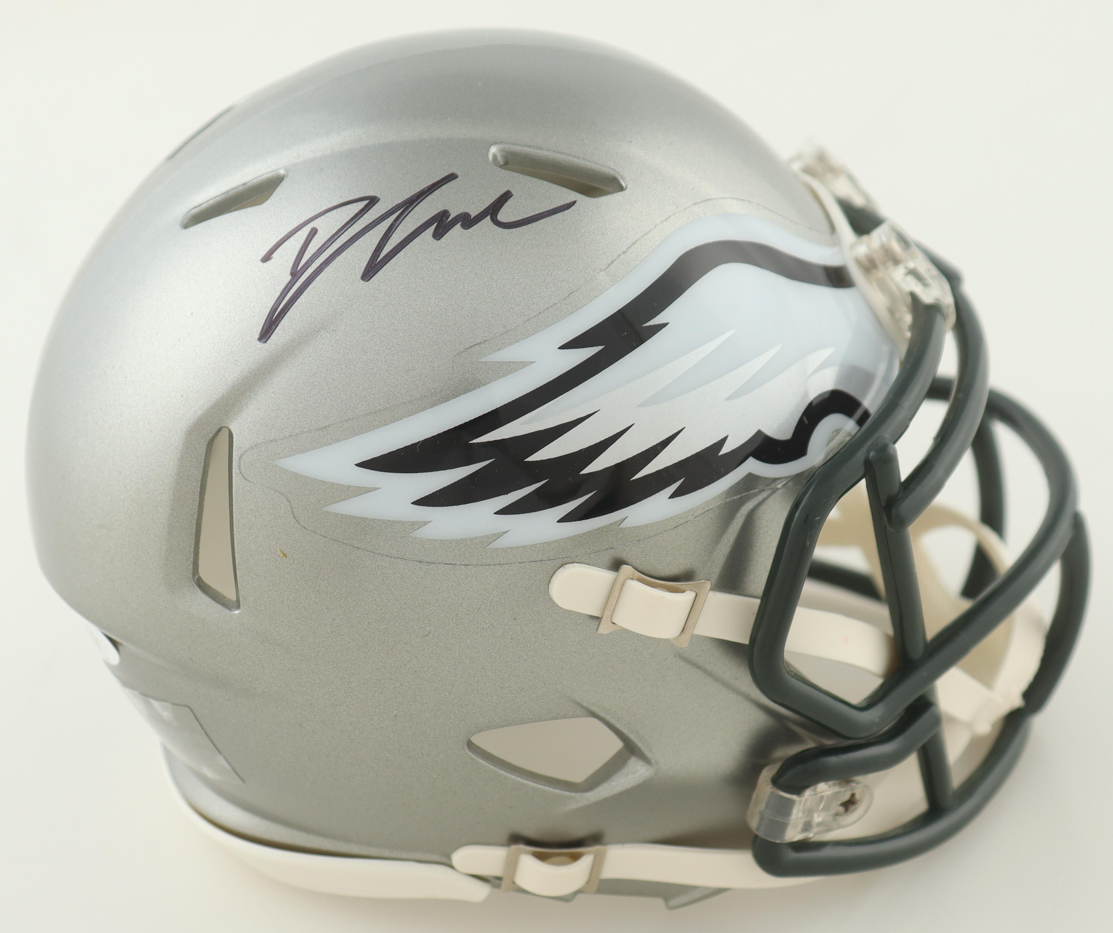 D'Andre Swift Signed Eagles Flash Alternate Speed Mini Helmet (JSA) at PristineAuction.com D'Andre Swift Signed Eagles Flash Alternate Speed Mini Helmet (JSA) at PristineAuction.com