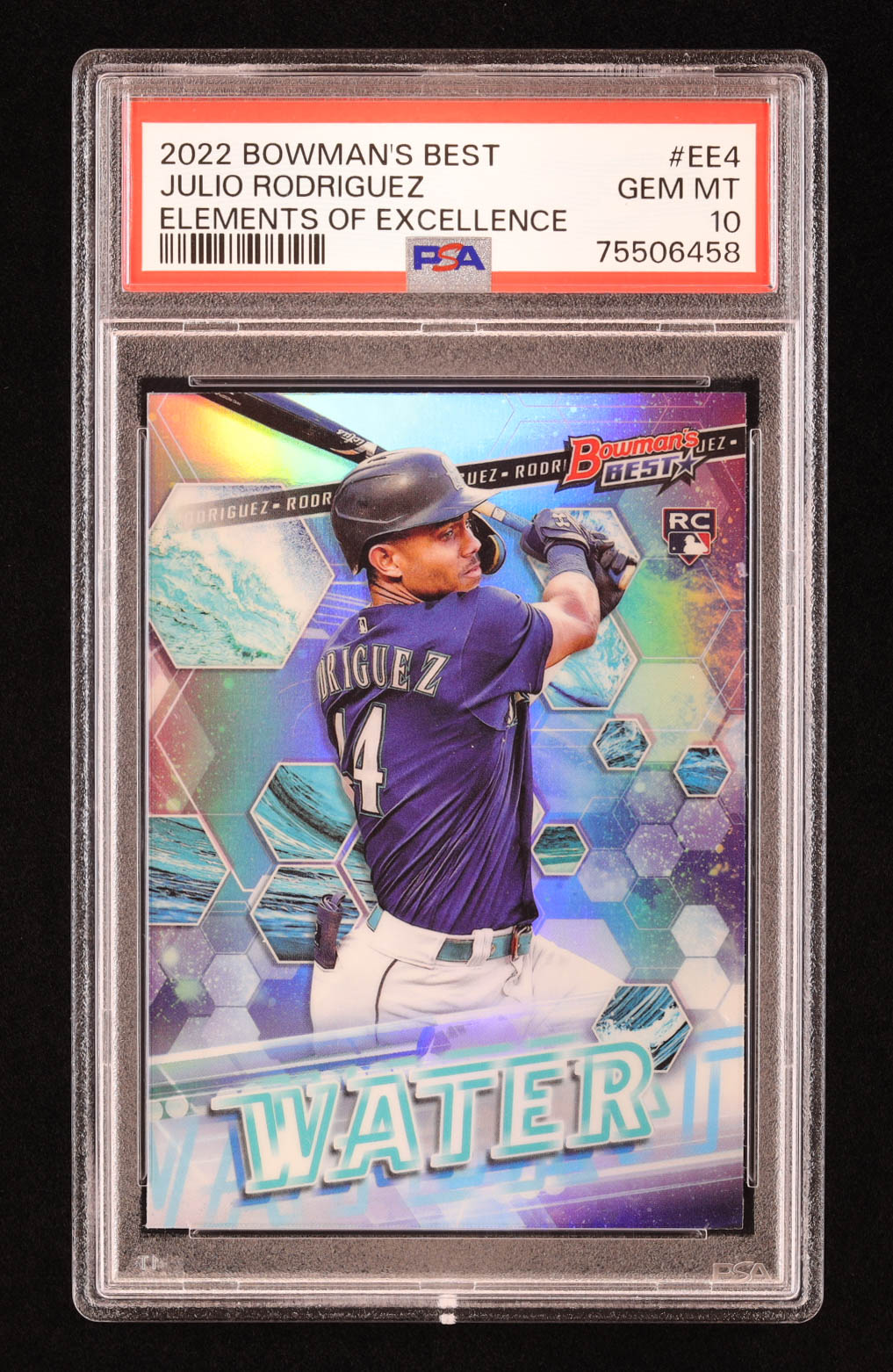 Julio Rodriguez 2022 Bowman's Best Elements of Excellence #EE4 RC (PSA 10) at PristineAuction.com Julio Rodriguez 2022 Bowman's Best Elements of Excellence #EE4 RC (PSA 10) at PristineAuction.com