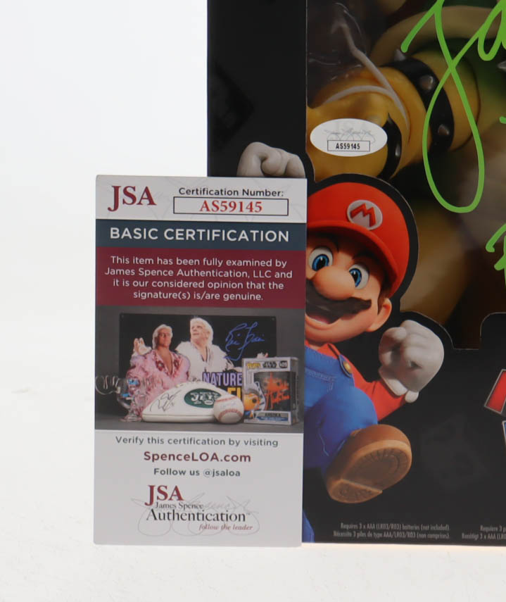Jack Black Signed "The Super Mario Bros. Movie" Bowser Action Figure Inscribed "Bowser" (JSA) at PristineAuction.com Jack Black Signed "The Super Mario Bros. Movie" Bowser Action Figure Inscribed "Bowser" (JSA) at PristineAuction.com