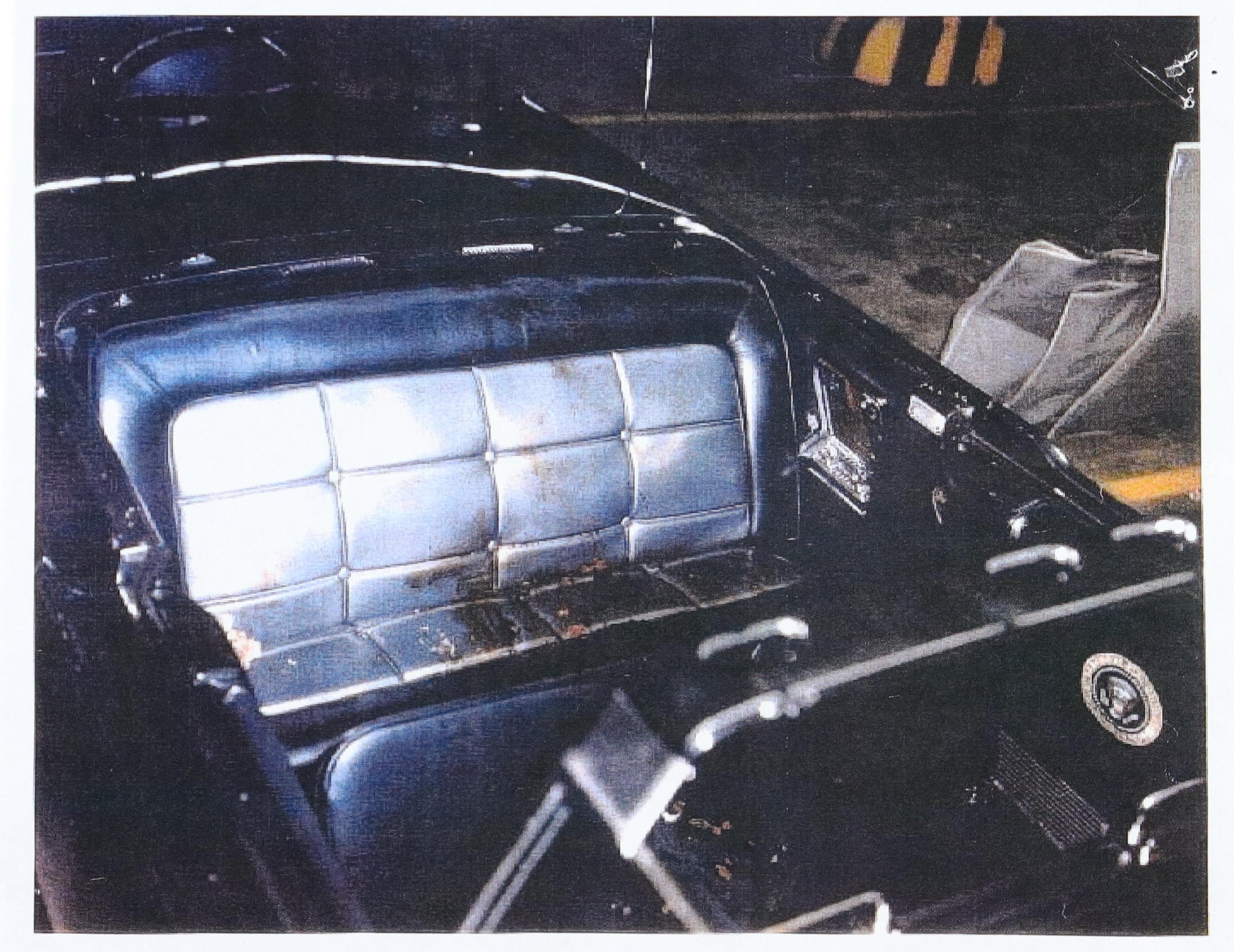 John F. Kennedy 1963 Assassination Custom Matted Blood-Stained Leather Seat Piece (University Archives) at PristineAuction.com John F. Kennedy 1963 Assassination Custom Matted Blood-Stained Leather Seat Piece (University Archives) at PristineAuction.com