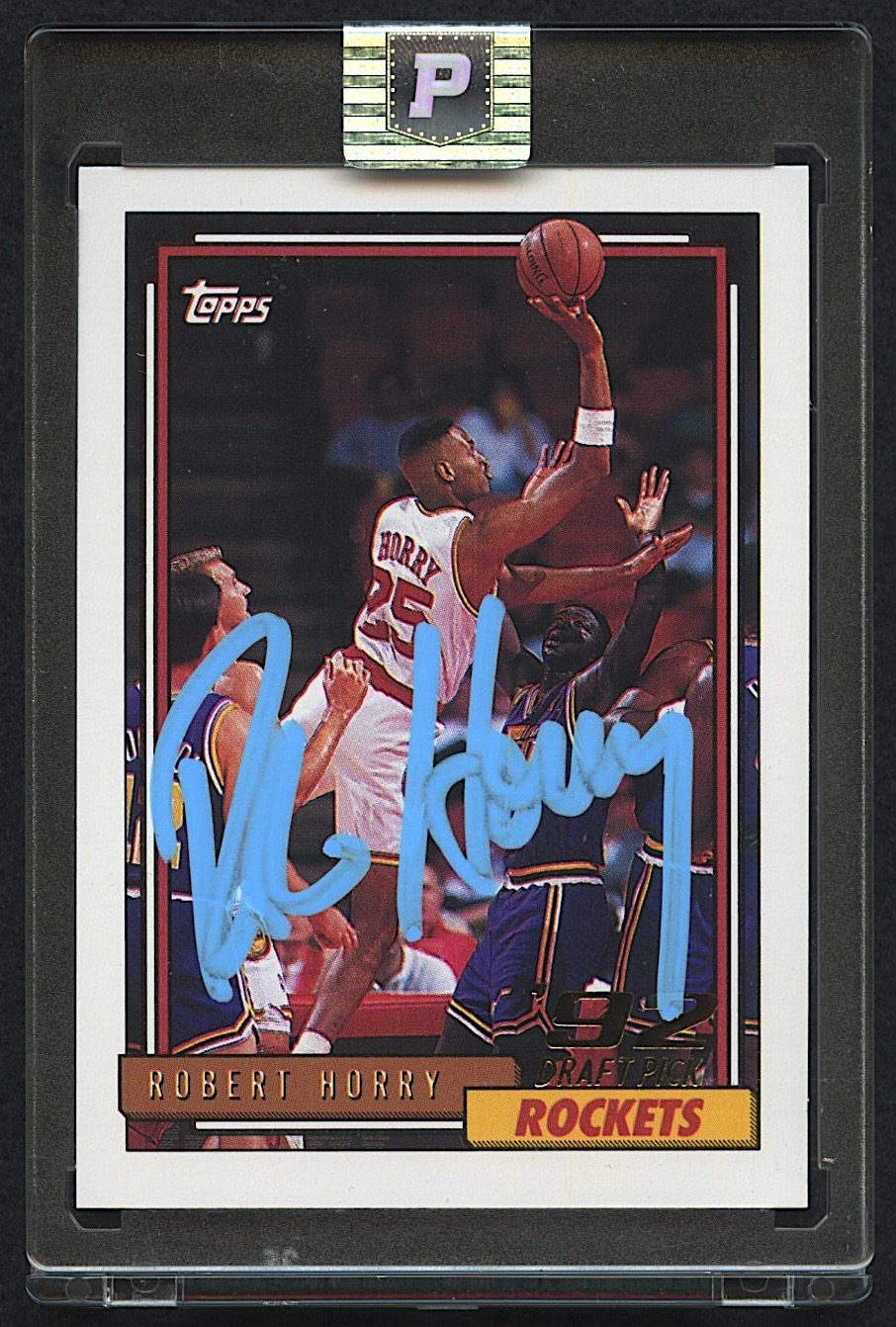 Robert Horry Signed 1992-93 Topps #308 RC (PA Encapsulated) at PristineAuction.com Robert Horry Signed 1992-93 Topps #308 RC (PA Encapsulated) at PristineAuction.com