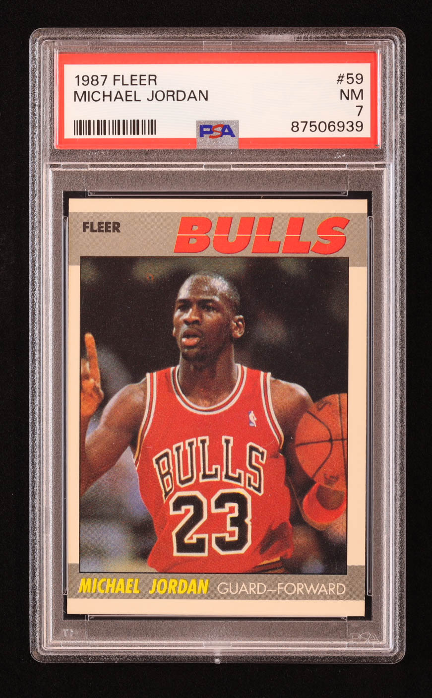 Michael Jordan 1987-88 Fleer #59 (PSA 7) at PristineAuction.com Michael Jordan 1987-88 Fleer #59 (PSA 7) at PristineAuction.com