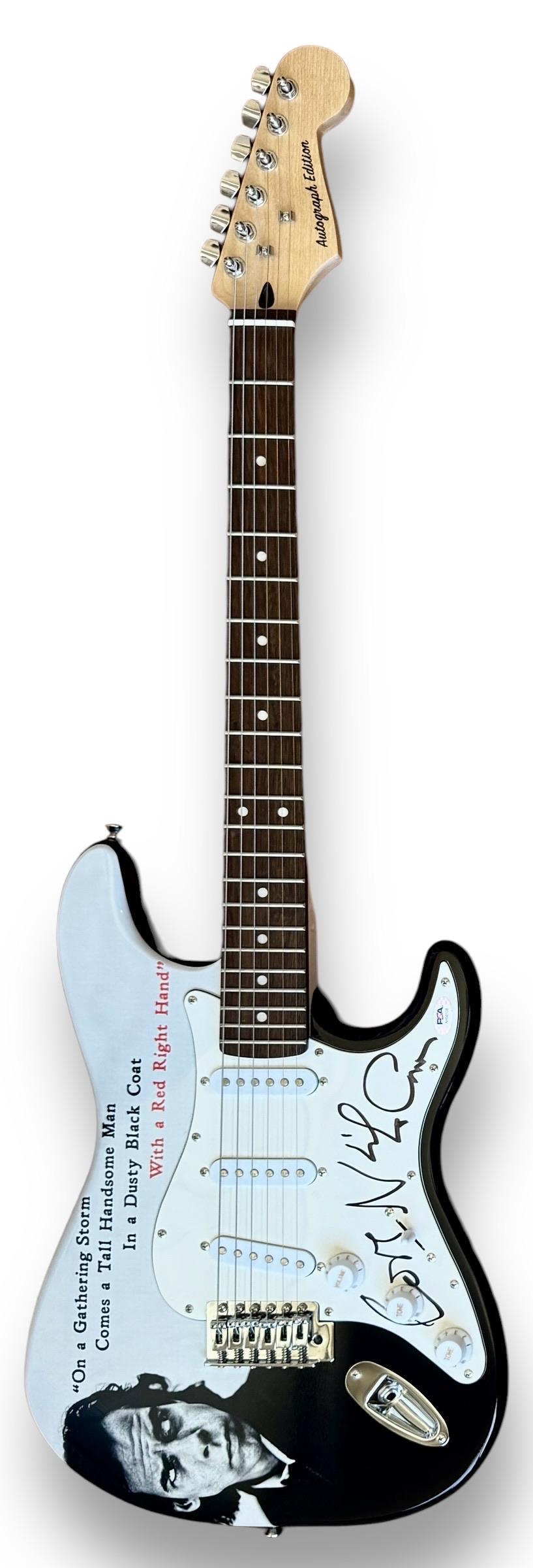 Nick Cave Signed Custom Stratocaster Electric Guitar Inscribed "Love" (PSA) at PristineAuction.com Nick Cave Signed Custom Stratocaster Electric Guitar Inscribed "Love" (PSA) at PristineAuction.com