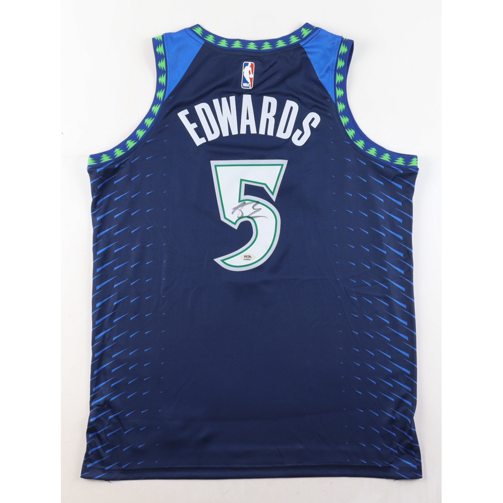 【PSA】 Anthony Edwards直筆サイン入りジャージ Anthony Edwards Signed Jersey (PSA) | Pristine Auction